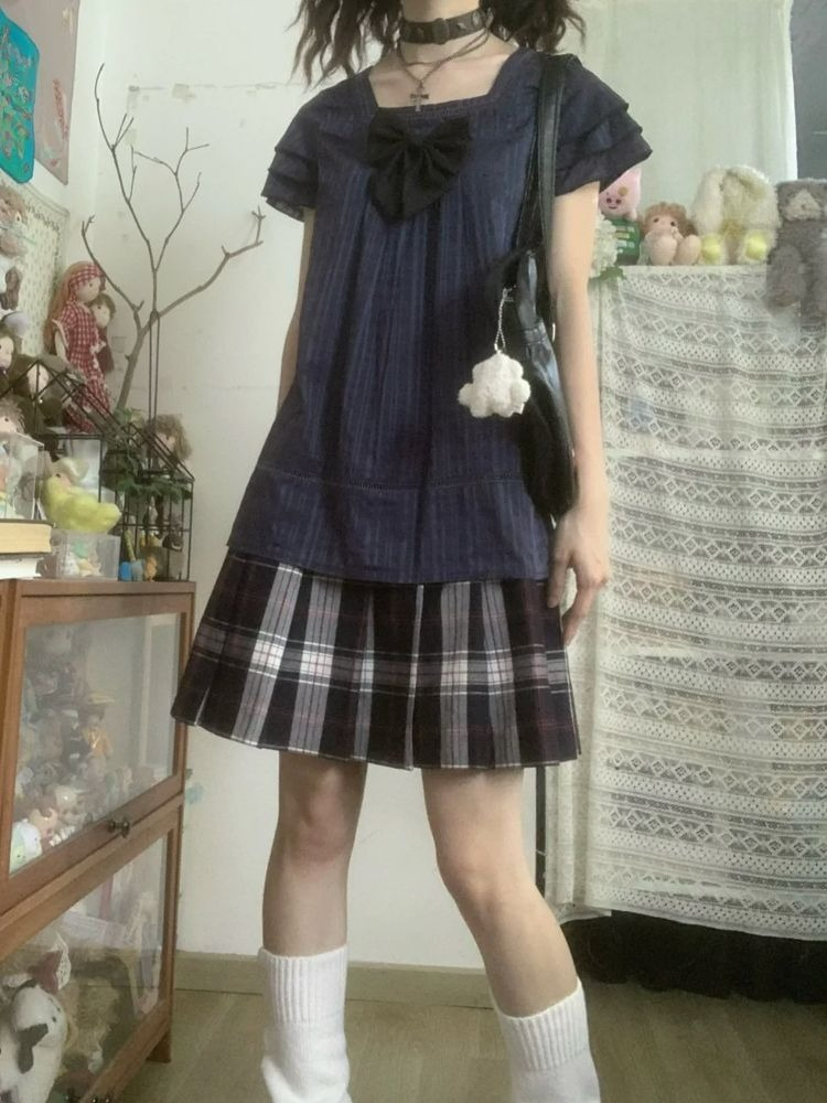 Street Fashion In Japan - Vintage Japanese Style Two Piece Set