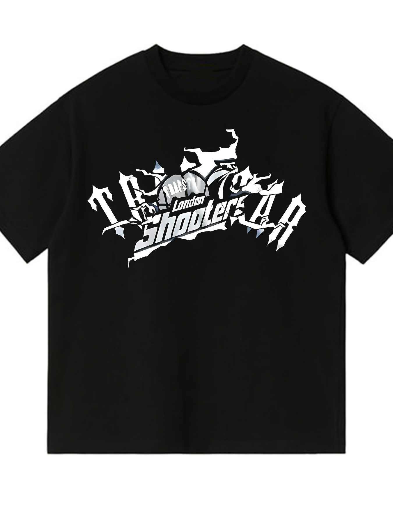 Street Fashion London - 2026 New Black Cotton T-shirt with