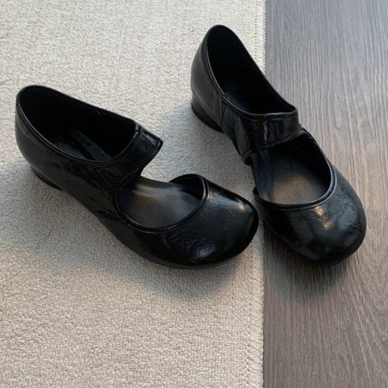 French Street Fashion - French Style Round-toe Simple Hollowed-out Shallow-top
