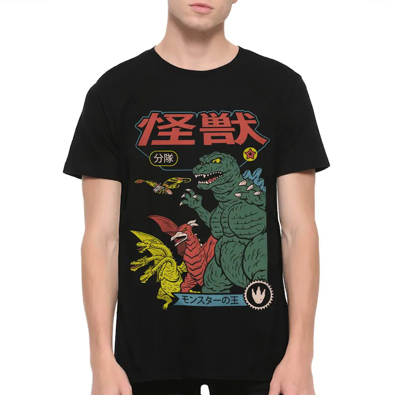 Street Fashion In Japan - Godzilla Gojira Japanese Kaiju Movie Graphic