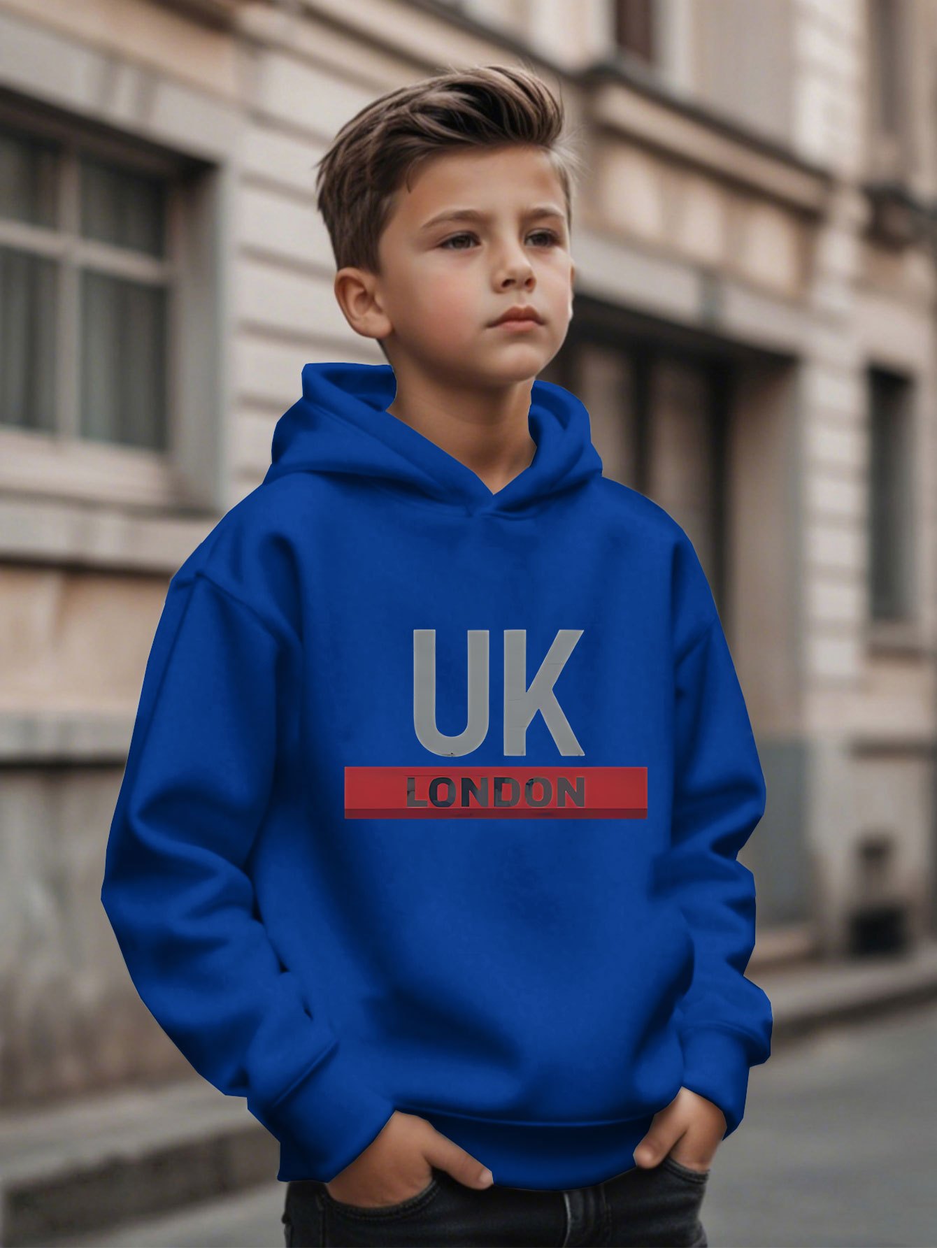 UK London Printed Hoodie Boys' - Street Fashion London review and price