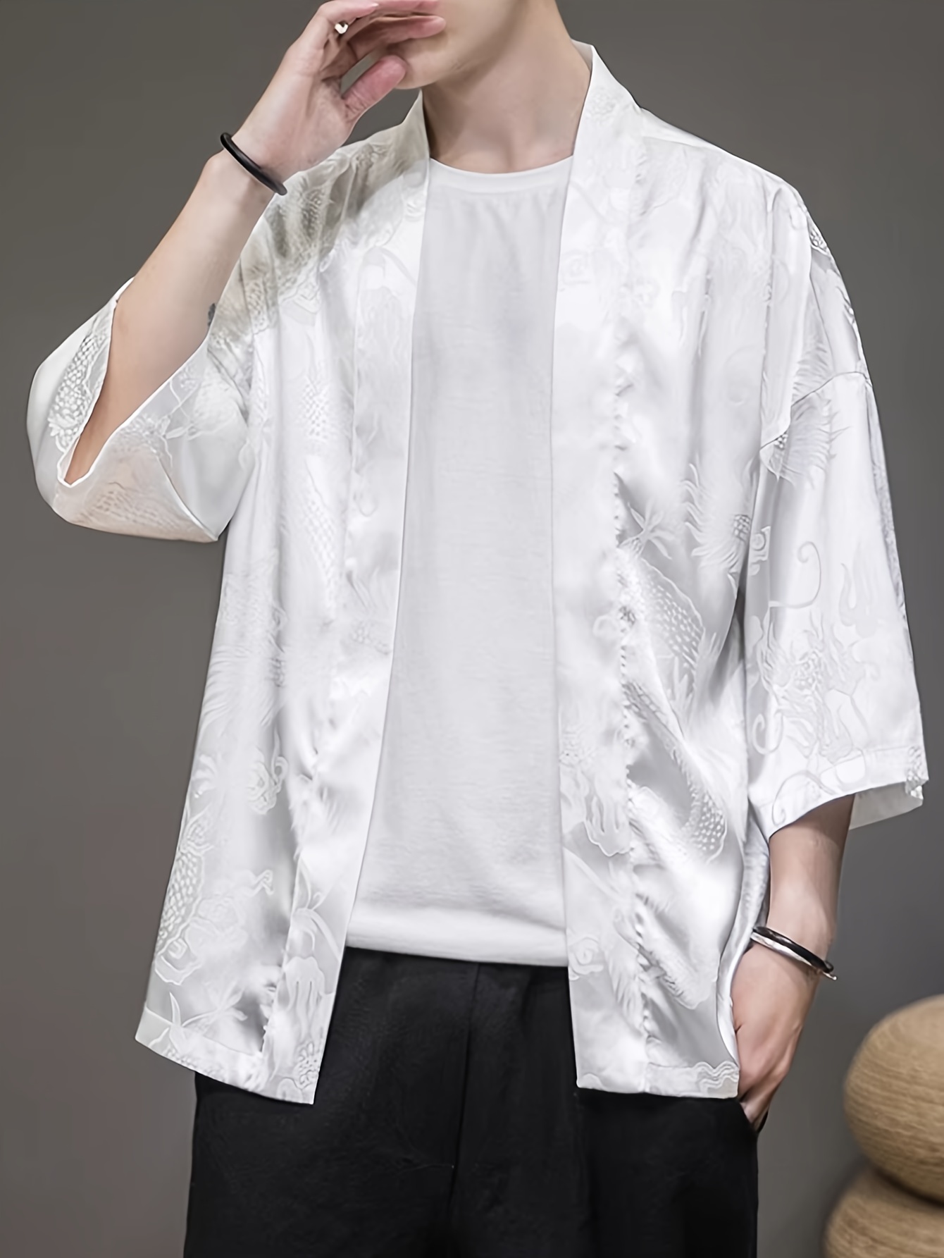 2026 Summer Men's Kimono 3D Pr - Street Fashion Summer 2026 review and price