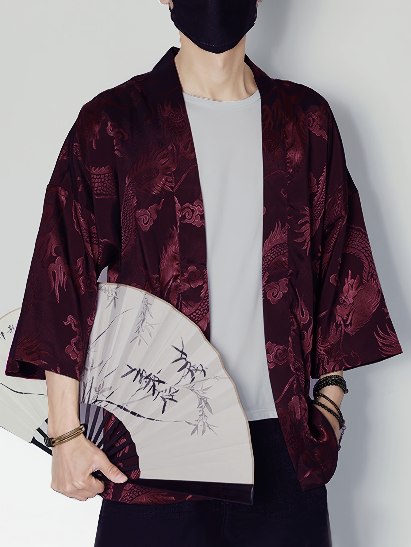 2026 Summer Men's Kimono 3D Pr - Street Fashion Summer 2026 review and price