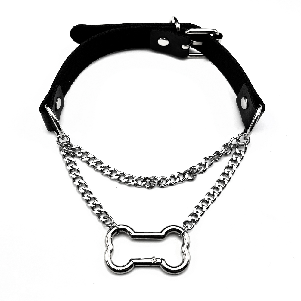Gothic Bone Carabiner PU Leath - Street Fashion Show review and price